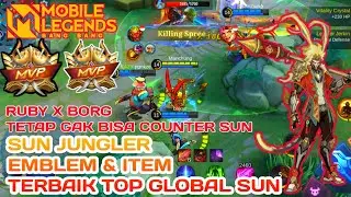 ITEM TERBAIK SUN JUNGLER, RUBY X BORG GAK BISA COUNTER SUN | GAMEPLAY & BEST BUILD SUN SEASON 24