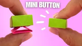 NO GLUE origami button pop it / Paper craft / moving paper toys