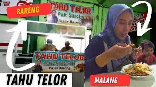 PESONA KULINER TAHU TELOR BARENG KLOJEN KOTA MALANG DI MALAM HARI