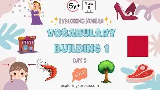 [Day 2] 10-day Korean Vocabulary Building 1 (Mastery of 100 words)| Learn Korean Words for Beginners