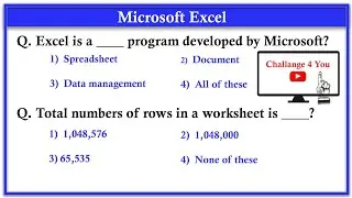 Top 100 MS Excel MCQ Question and answer - Microsoft Office - MS Office