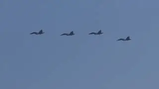 День ВМФ дома с балкона.