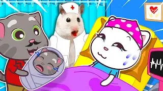 Baby Talking Tom! Come Here with Mommy! - Welcome to the family | Funny Hamster