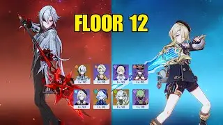C0 Arlecchino Overload & Freminet Hyperbloom | Genshin Impact 6 3 Spiral Abyss Floor 12