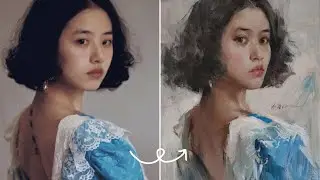 Painting a Beautiful Lady Step by Step | Oil Portrait Tutorial