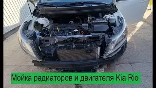 Мойка радиатора и двигателя Ki Rio 2014г