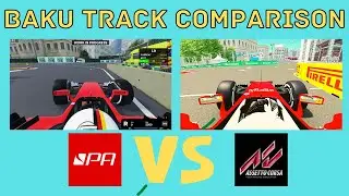 F1 BAKU HOTLAP TRACK COMPARISON: Project Apex ROBLOX VS Assetto Corsa