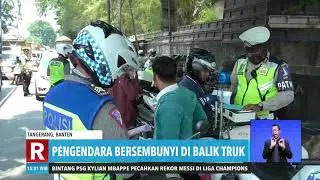 Panik Razia, Pemotor Bersembunyi di Balik Truk | REDAKSI SORE (23/10/19)