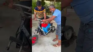 Diy Disel Engine Bike #shortsfeed #automobile