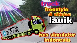TRUCK 16 RODA NAIK SITINJAU LAUIK ||| BUS SIMULATOR INDONESIA