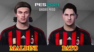 PES 2021 - FREE DOWNLOAD FACE MALDINI AND PATO 2008/2009