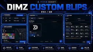[ESX/QBCore/QBOX] Custom Blips Script | Replace Any GTA Blip & Create Custom Map Markers | FiveM