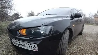 ОТПОЛИРОВАЛИ ФАРЫ И ПОКРАСИЛИ В ЧЕРНЫЙ НА LANCER X!