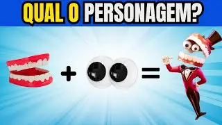 🎪ADIVINHE OS PERSONAGENS DE DIGITAL CIRCUS PELOS EMOJIS 🎭QUIZ Do Incrivel Circo Digital
