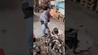 Завели двигатель на ДЕРЕВЯННОМ ПОДДОНЕ😳