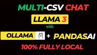 How I built a Multiple CSV Chat App using LLAMA 3+OLLAMA+PANDASAI|FULLY LOCAL RAG #ai #llm