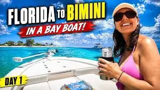 Florida to Bimini, Bahamas in a Bay Boat  Day 1