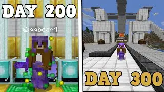 I Survived 300 Days in HARDCORE Minecraft...
