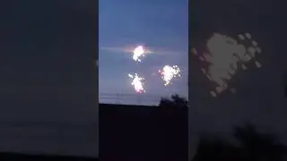 Праздничный салют на день независимости.Минск,Беларусь.3 июля 2023 года