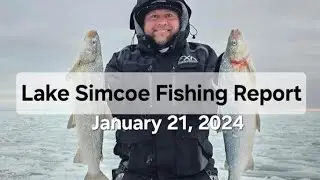 LAKE SIMCOE Fishing Report Jan 21, 2024
