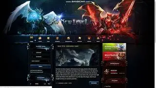 Mu Online New Level Website HTML Template