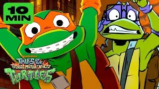 Mikey & Donnie RUN from Mechazoid Robots in NEW Series: Tales of the Teenage Mutant Ninja Turtles!