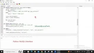 Python MySQL Interface