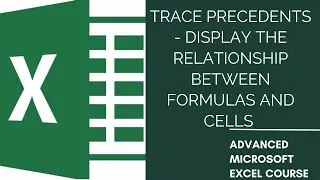 Trace precedents - Display the relationship between formulas and cells in Microsoft Excel