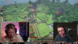 Baghera Jones découvre le chateau en bouse d'Antoine sur Minecraft