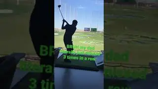 My dad missed 3 times in a row in golf