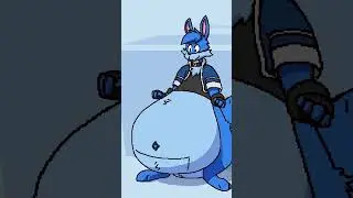 Wolfaroo belly drop 🐺🦘💙 