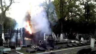 Взрыв на одесском кладбище. Съёмки сериала 