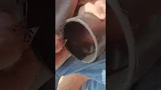Angle Grinder how not to cut plumbing pipe!