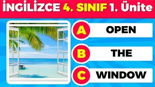 4. Sınıf İngilizce 1. Ünite Kelime Testi | 50 Kelimelik Fotoğraflı İngilizce Kelime Quizi