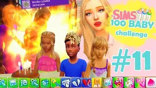7 CUMPLEAÑOS A LA VEZ!🎂👶Los sims 4 100BabyChallenge 11