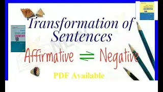 How to Change into negative Solution| Lucent Junior English Grammar Affirmative to negative Solution