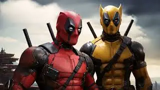 Darksynth Cyberpunk Deadpool & Wolverine Style Mix