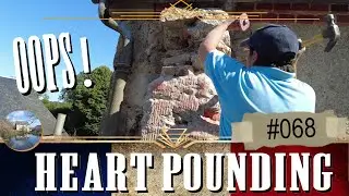 Chimney Removal Gone Wild: Shaking Scaffolding & Flying Rocks! - Our French Renovation The Good Life