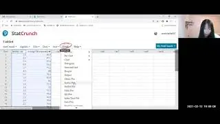 StatCrunch: Scatter Plot