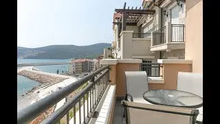 SOLD Lustica Bay Studio overlooking the Beach and Marina with Spectacular Sea Views