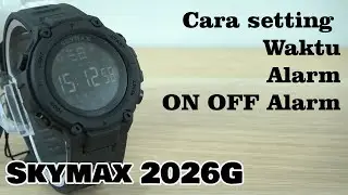 Cara cepat setting waktu digital dan Alarm di jam Digital Skymax 2026G