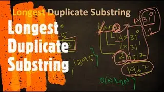 Longest Duplicate Substring | Rolling Hash Robin karp algorithm | Leetcode 1044 | Coders Camp