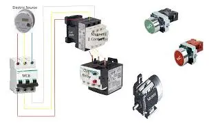 three phase motor control wiring diagram | three phase motor control kaise hota hai | animated video