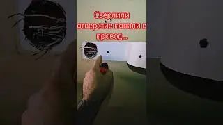 Пробили провод,пропал свет.  Как устранить.