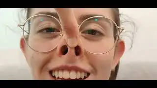piggy nose challenge with flashlight