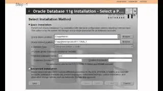oracle database administration 2hour class Installation