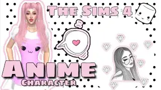 Sims 4 Anime Charcater Pink 😍😍❤️❤️ لعبه سيمز 4 تصميم شخصيه انيمي استخدام فقط اللون الوردي