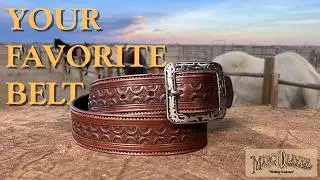 Traditional Western Belt Crafting Technique!!