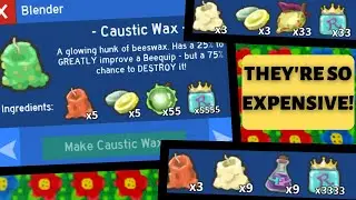 THE MOST EXPENSIVE CRAFTING RECIPES...THIS ISNT EVEN THE WORST OF IT...Bee Swarm Simulator