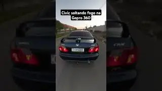 muito louco essa Gopro 360 no Civic 🔥